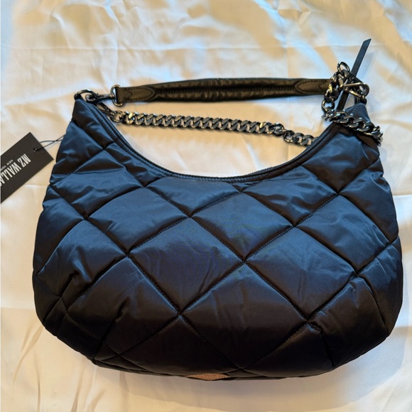 NWT MZ Wallace Black Quilted Hobo Bag - Picture 7 of 9